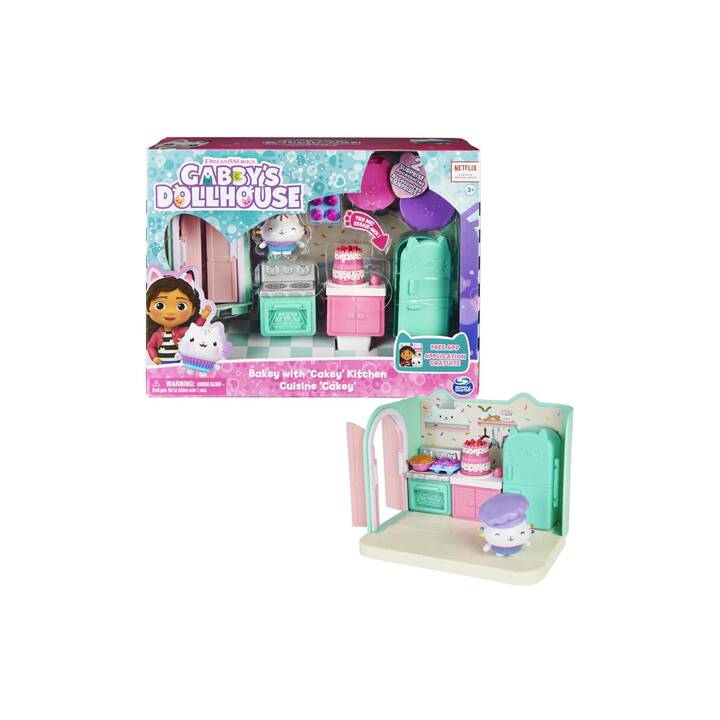 SPINMASTER Gabby's Dollhouse Deluxe Rooms Katze