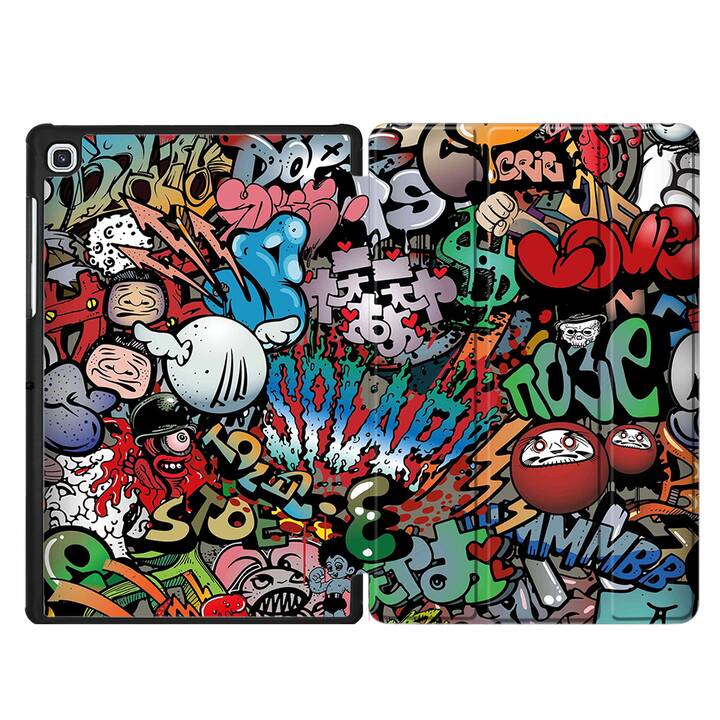 EG Coque pour Samsung Galaxy Tab A7 10.4" (2020) - Graffiti multicolore