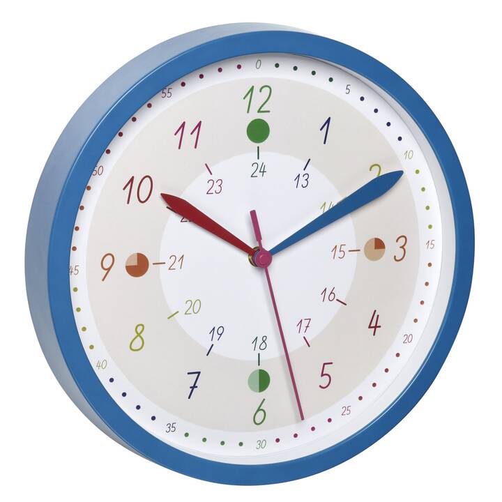 TFA Tick & Tack Horloge murale pour enfants (Analogique, 30.8 cm)