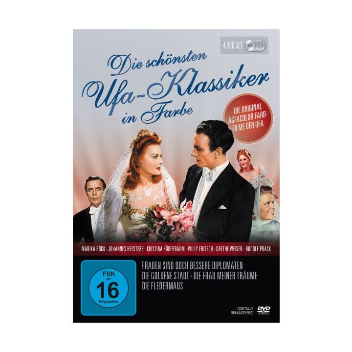 Die schönsten UFA-Klassiker in Farbe - Frauen sind doch bessere Diplomaten / Die goldene Stadt / Die Frau meiner Träume / Die Fledermaus (DE)