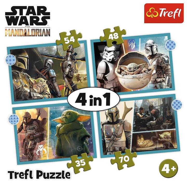 TREFL Star Wars Film et bande dessinée Puzzle (4 x 70 x, 54 x, 48 x, 35 x)