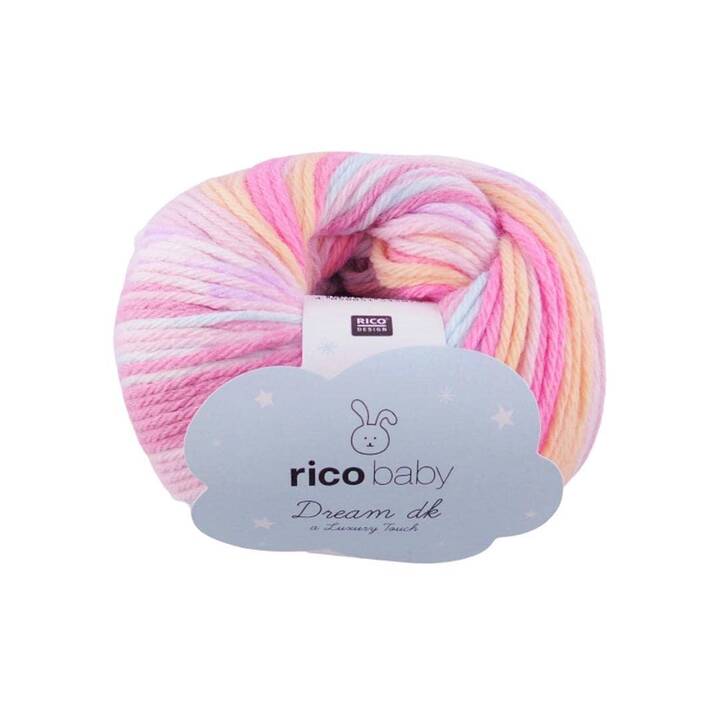 RICO DESIGN Wolle Baby Dream dk (50 g, Rosa, Mehrfarbig)