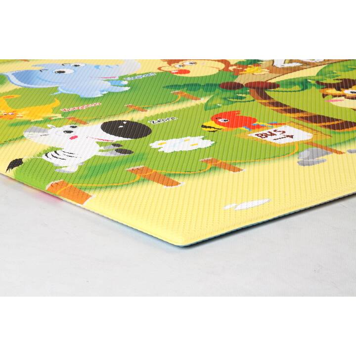 DWINGULER Tappeto da gioco Zoo (Animale, 130 x 190 cm)