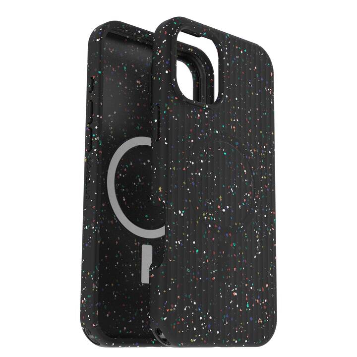 OTTERBOX Backcover MagSafe Symmetry Series Core (iPhone 16 Plus, Lavorato, Nero)