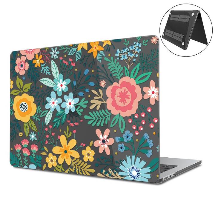 EG Coque rigide (MacBook Air 13" M3 2024, Fleurs, Transparent)