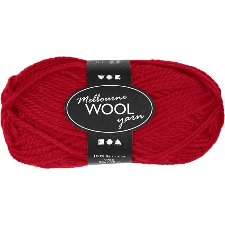 CREATIV COMPANY Wolle Melbourne (50 g, Rot)