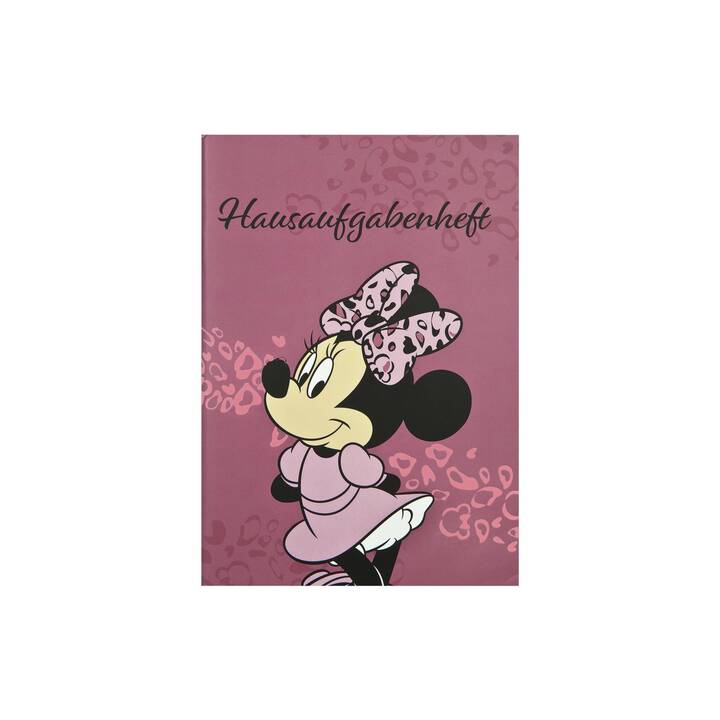 UNDERCOVER Minnie Mouse Cahier (A5, En blanc, Rose, Pourpre)