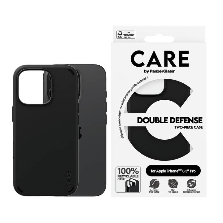 CARE Backcover (iPhone 16 Pro, Transparente)