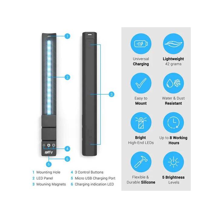 TETHER TOOLS Leuchtstab Arm-Spekular LED RGB (1 Stück)