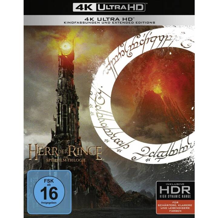 Der Herr der Ringe - Trilogie (4K Ultra HD, Version étendue, DE, EN)
