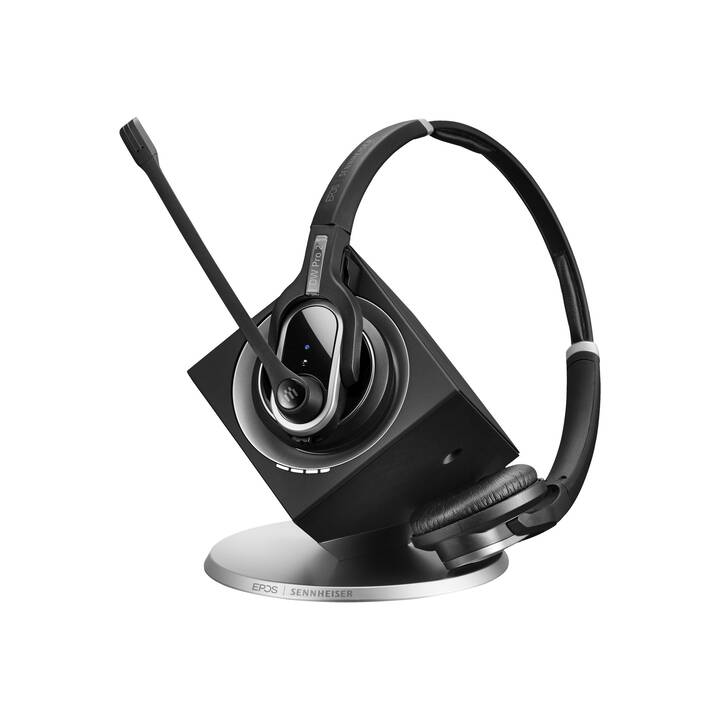 EPOS Casque micro de bureau IMPACT DW Pro 2 Duo (On-Ear, Sans fil, Noir)