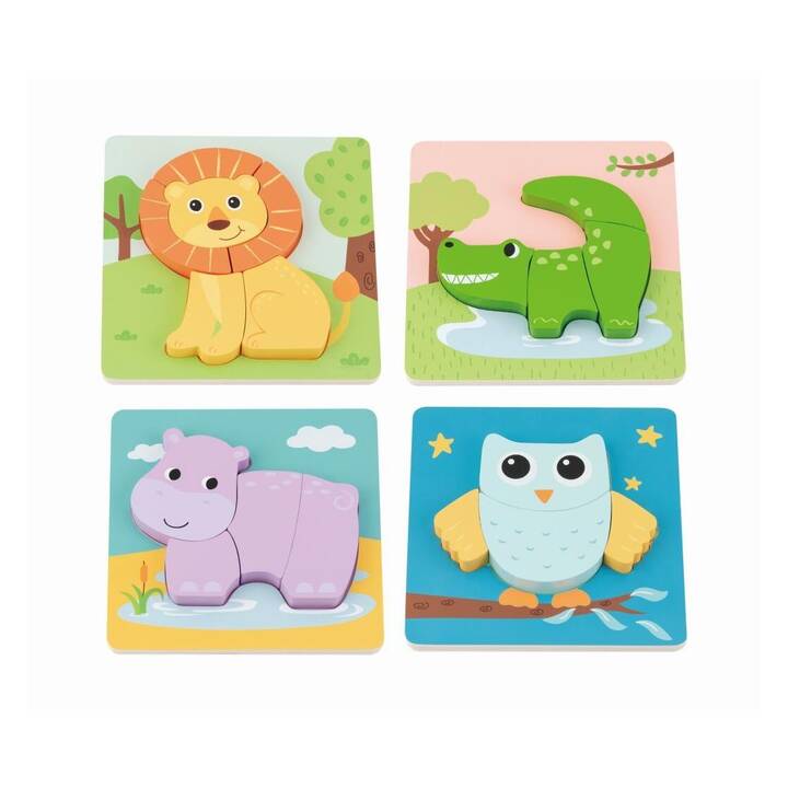 SPIELBA Animali Puzzle (4 x 4 x)