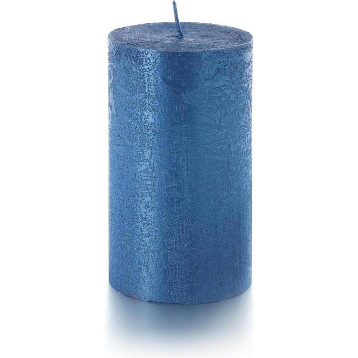 BALTHASAR Stumpenkerze Rustico (Blau)