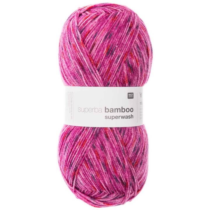RICO DESIGN Wolle (100 g, Rot, Pink, Rosa, Mehrfarbig)