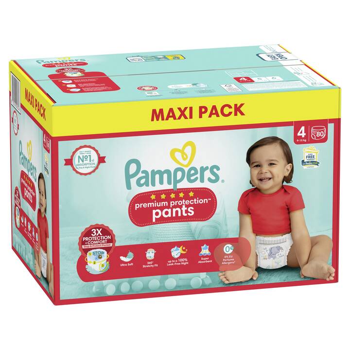 PAMPERS Premium Protection Pants 4 (80 pièce)
