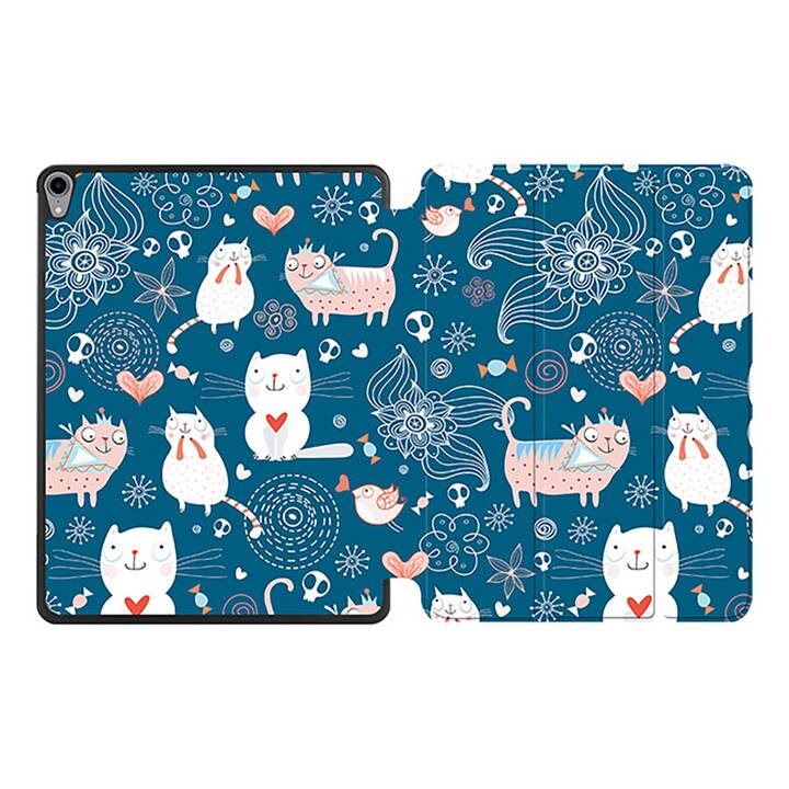 EG MTT Coque pour iPad Pro 12.9" 2018 - avatar du chat