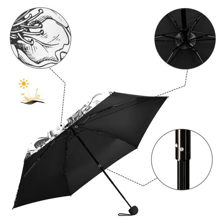 EG Parapluie de poche Crâne (92 cm)