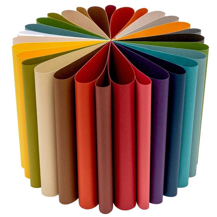 RICO DESIGN Pliage du papier Super Earthy Colours (Multicolore, A4, 30 pièce)
