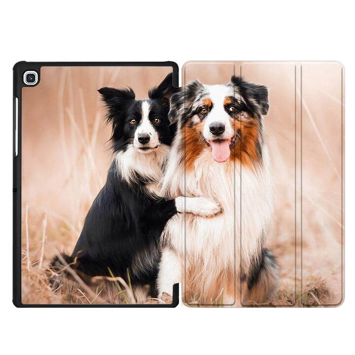 EG Coque pour Samsung Galaxy Tab A7 10.4" (2020) - Chiens marron