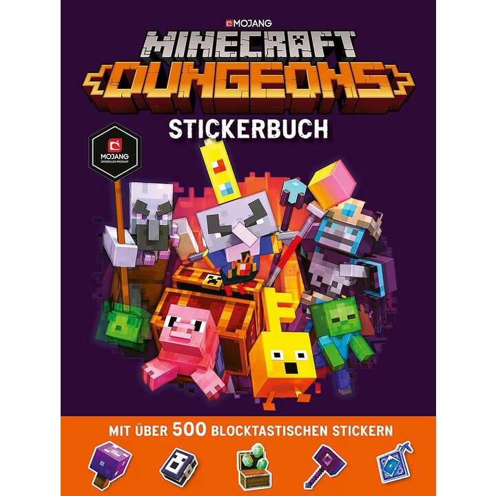 EGMONT SCHNEIDERBUCH Stickerbuch Minecraft Dungeons (Film, 500 Stück)