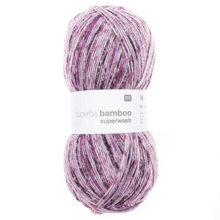 RICO DESIGN Wolle (100 g, Violett, Grau, Lila, Rosa)