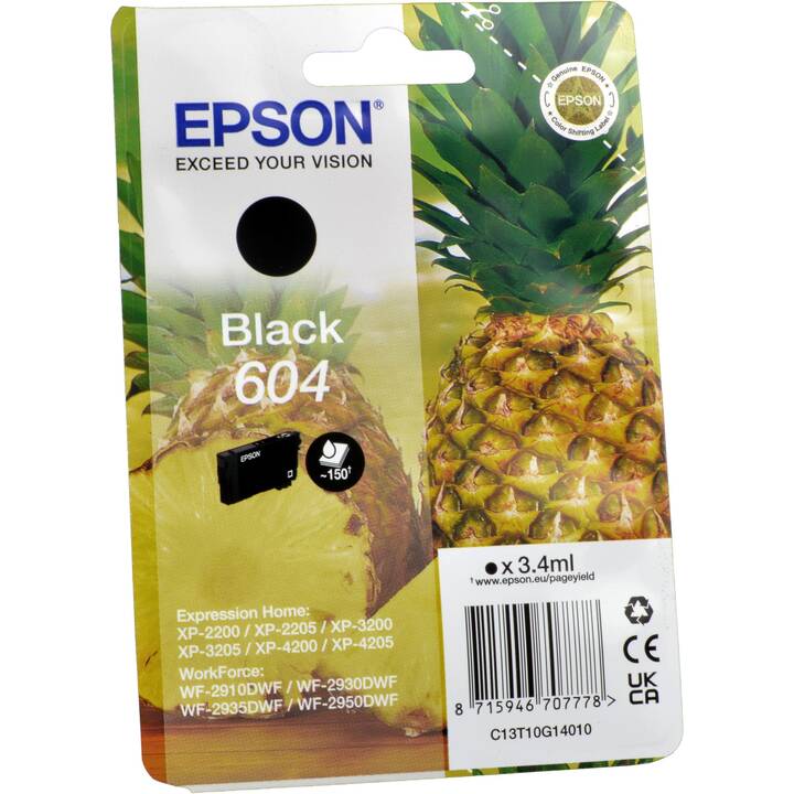 EPSON 604 (Schwarz, 1 Stück)