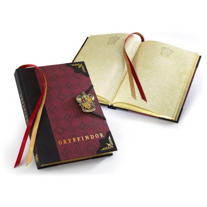 NOBLE COLLECTION Taccuini Harry Potter Gryffindor (17.5 cm x 24.77 cm, Rigato)