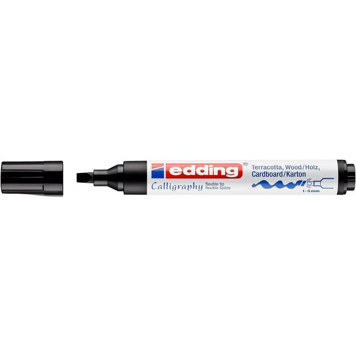 EDDING Permanent Marker (Schwarz, 1 Stück)