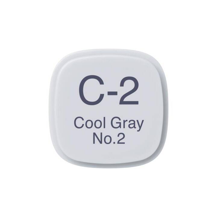 COPIC Marqueur de graphique Classic C-2 - Cool Grey No.2 (Gris froid, 1 pièce)