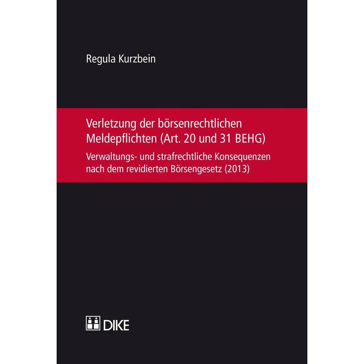 Verletzung der börsenrechtlichen Meldepflichten (Art. 20 und 31 BEHG)