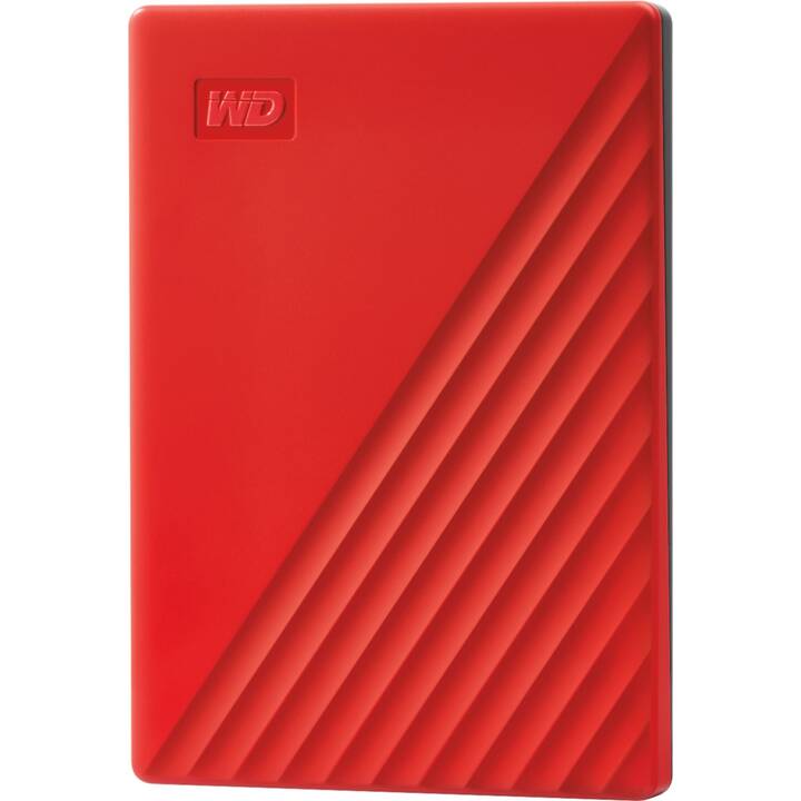 WD My Passport (USB di tipo A, 2000 GB, Rosso)