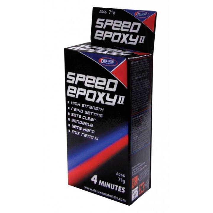 DELUXE MATERIALS Adesivi speciali Speed Epoxy II (71 g, 2 pezzo)