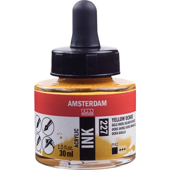 AMSTERDAM Encre Acrylic (Jaune, 30 ml)