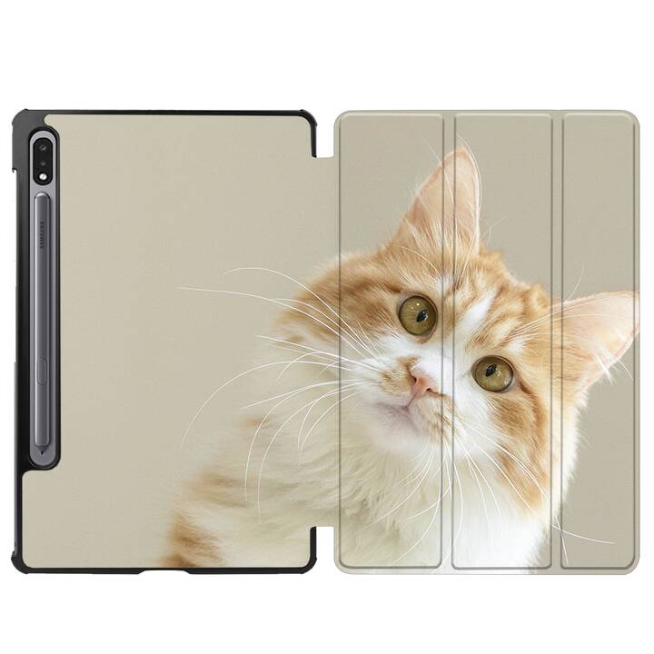 EG coque pour Samsung Galaxy Tab S8 11" (2022) - marron - chats