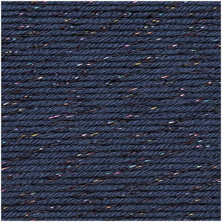 RICO DESIGN Wolle Essentials Cotton Glitz dk (50 g, Marineblau, Blau)