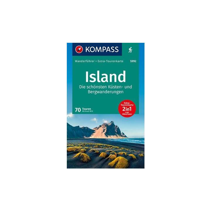 KOMPASS Wanderführer 5992 Island, 70 Touren