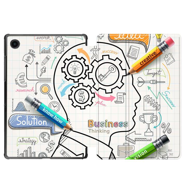 EG coque pour Samsung Galaxy Tab A8 10.5" (2021) - brainstorm - multicolore