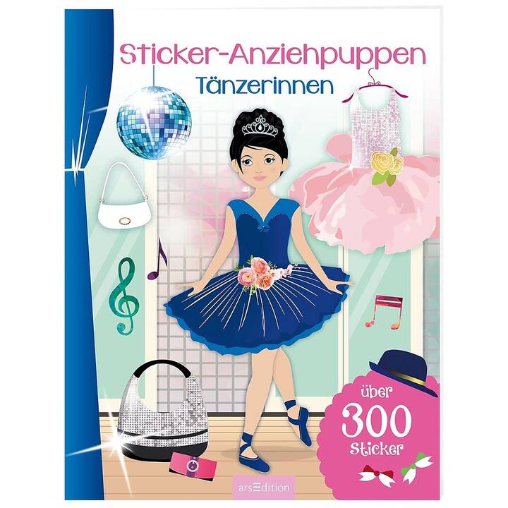 ARSEDITION Stickerbuch ANZIEHPUPPEN TÄNZERINNEN (Ballett)