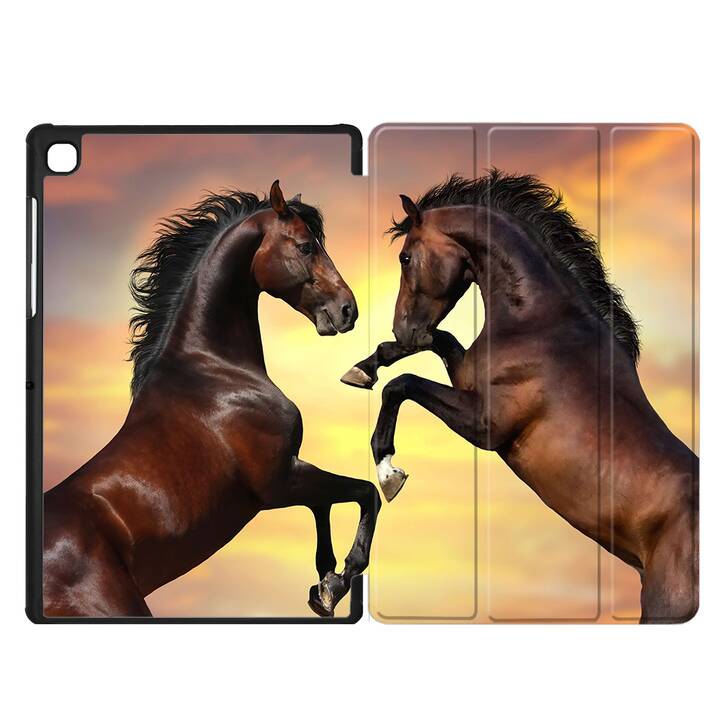 EG coque pour Samsung Galaxy Tab A7 Lite 8.7" (2021) - marron - cheval