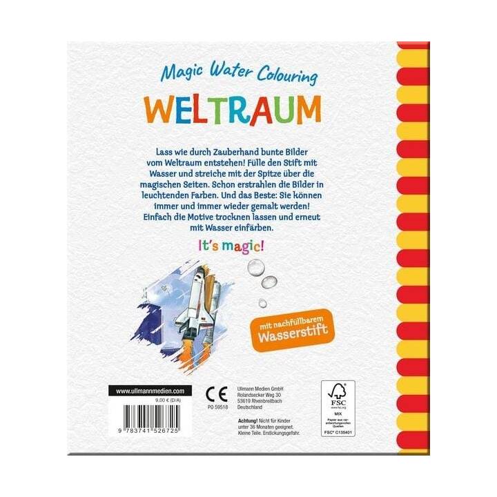 ULLMANN MEDIEN Magic Water Colouring - Weltraum
