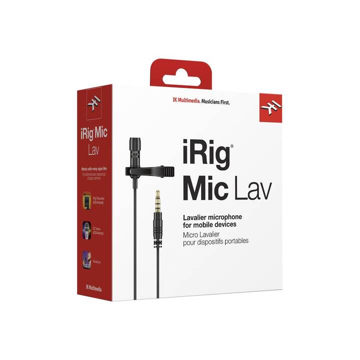 IK MULTIMEDIA iRig Mic Lav Microphone pour appareils mobiles (Noir)