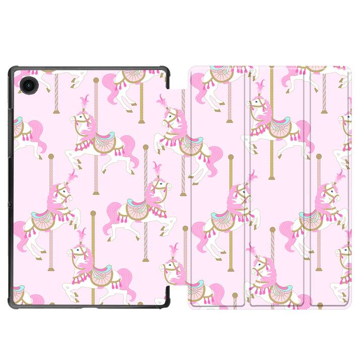 EG coque pour Samsung Galaxy Tab A8 10.5" (2021) - dessin animé - rose