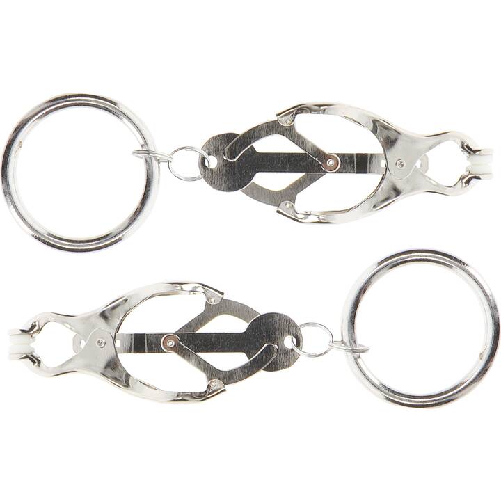 CALEXOTICS Nippelklemme Butterfly Clamps (Silber)