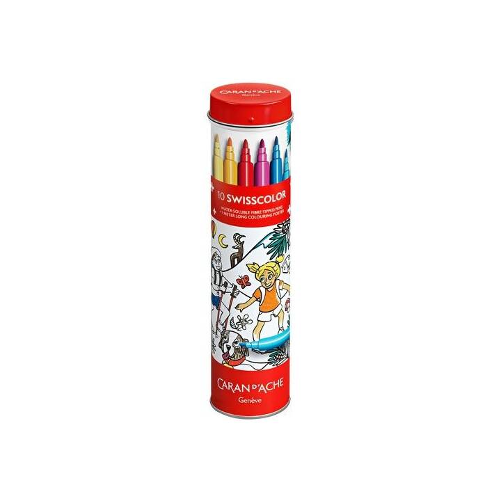 CARAN D'ACHE Crayon feutre (Multicolore, 10 pièce)