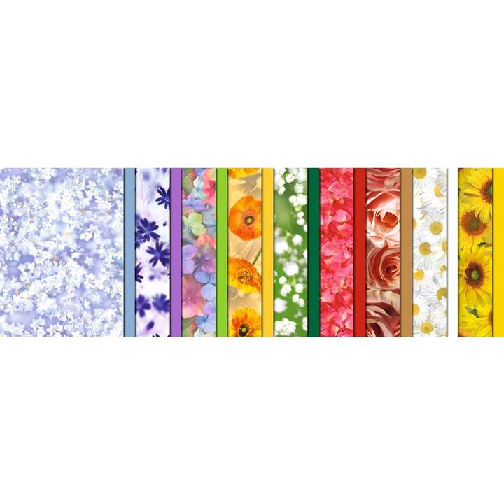 URSUS Papier calque Flora (Multicolore, A4, 18 pièce)
