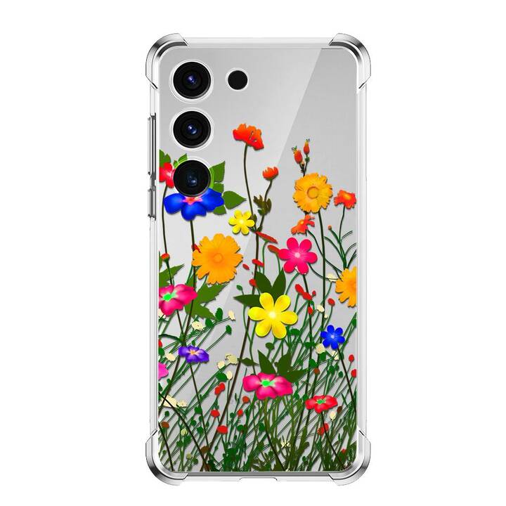 EG Backcover (Galaxy S23, Blumen, Mehrfarbig)