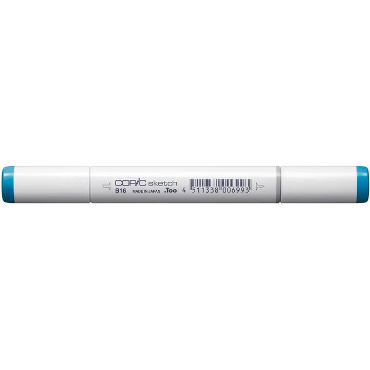 COPIC Marqueur de graphique Sketch B16 Cyanine Blue (Bleu, 1 pièce)