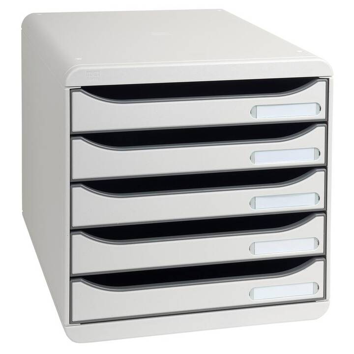 EXACOMPTA Büroschubladenbox 309740D (A4, 34.7 cm  x 27.8 cm  x 27.1 cm, Grau)