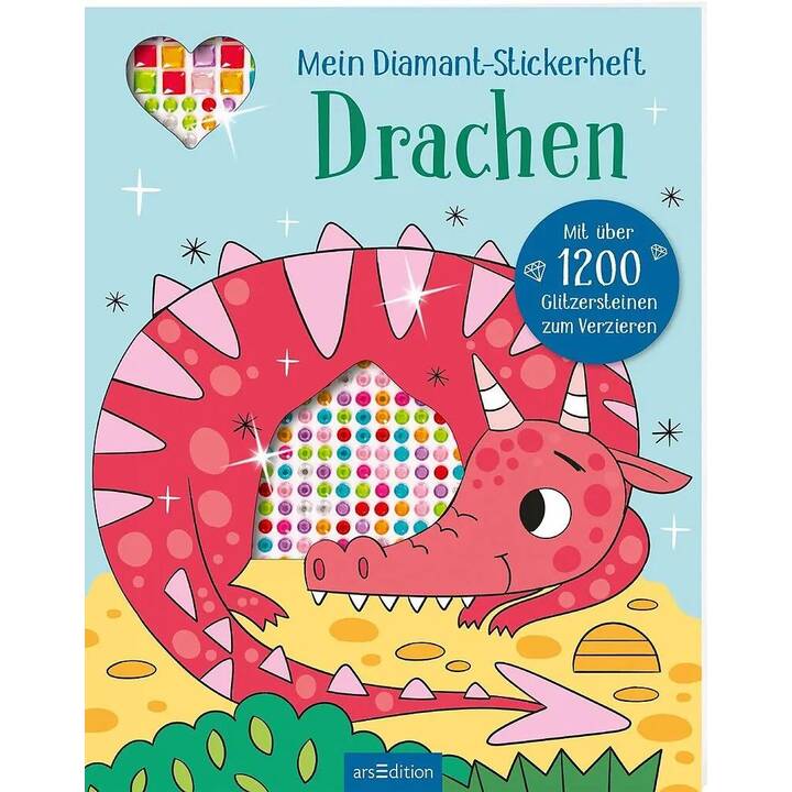 ARS EDITION Stickerbuch (Drache, 120 Stück)