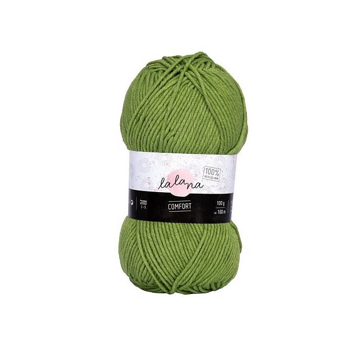 LALANA Wolle (100 g, Olivgrün, Grün)